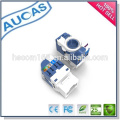 Systimax 8p8c 180 graus rj45 cat6 módulo / IDC ethernet keystone jack / AMP UTP 10GB sem toalha conector de tomada modular